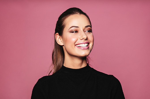 woman with bright teeth smiling